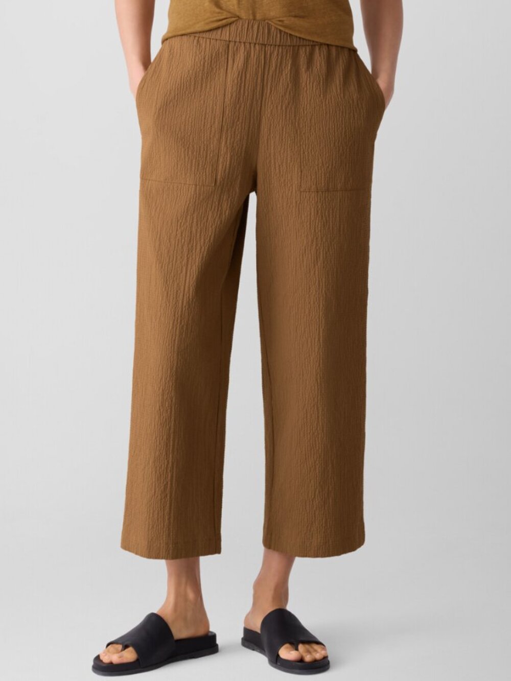 Eileen Fisher - Organic Cotton Pucker Straight Pant